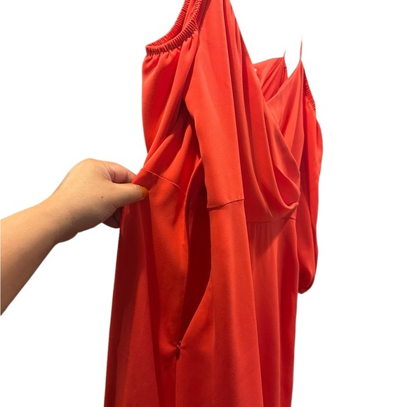 Trina Turk Sonora Sunrise Cold-Shoulder Dress size 12 - Picture 8 of 13